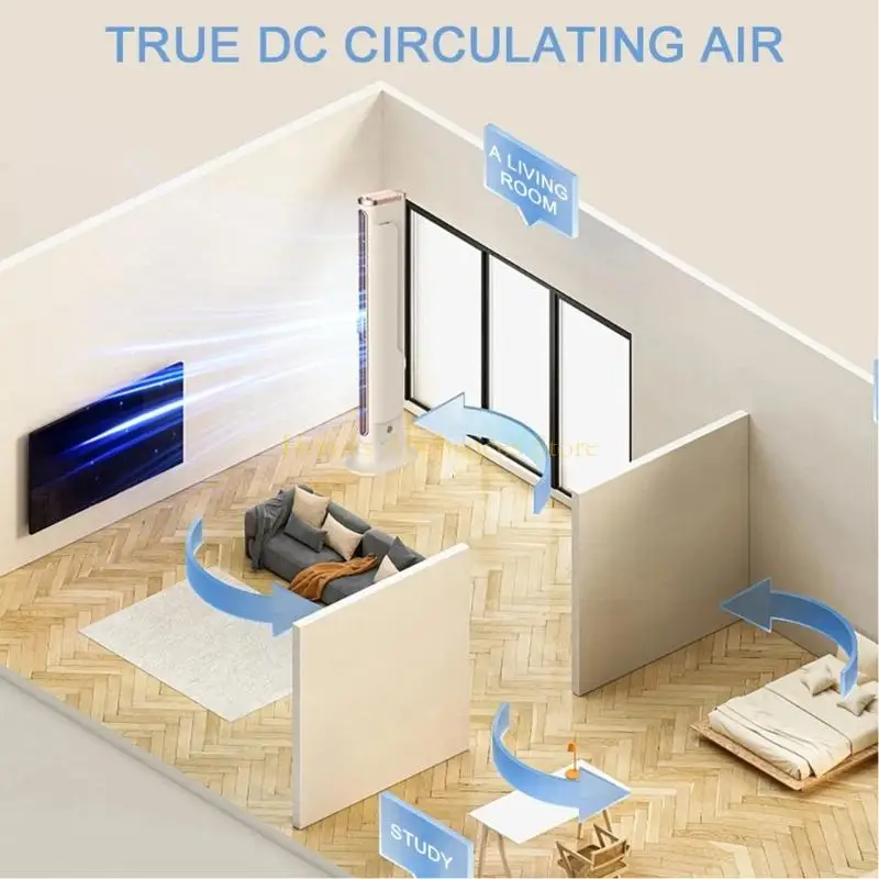 D0AB wiederaufladbare Lüfter -Abs -Textur, die für die multifunktionale Verwendung Büro oder zu Hause geeignet