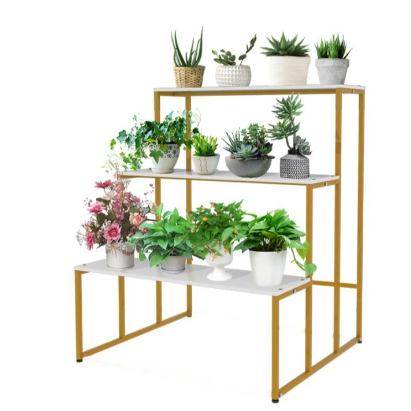 

Factory wrought iron, simple and modern balcony, green dill succulent flower shop vase flower display stand