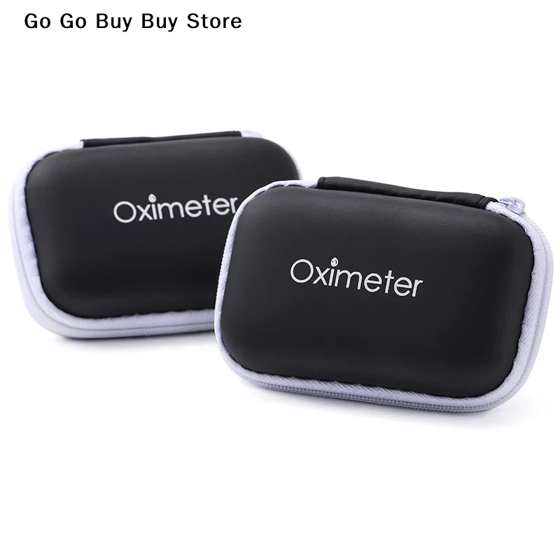1Pcs Empty Oximeter Storage Bag for Finger Pulse Oximeter Reasonable Strong Space Protective Cover Zipper EVA Hard Bracket Bag