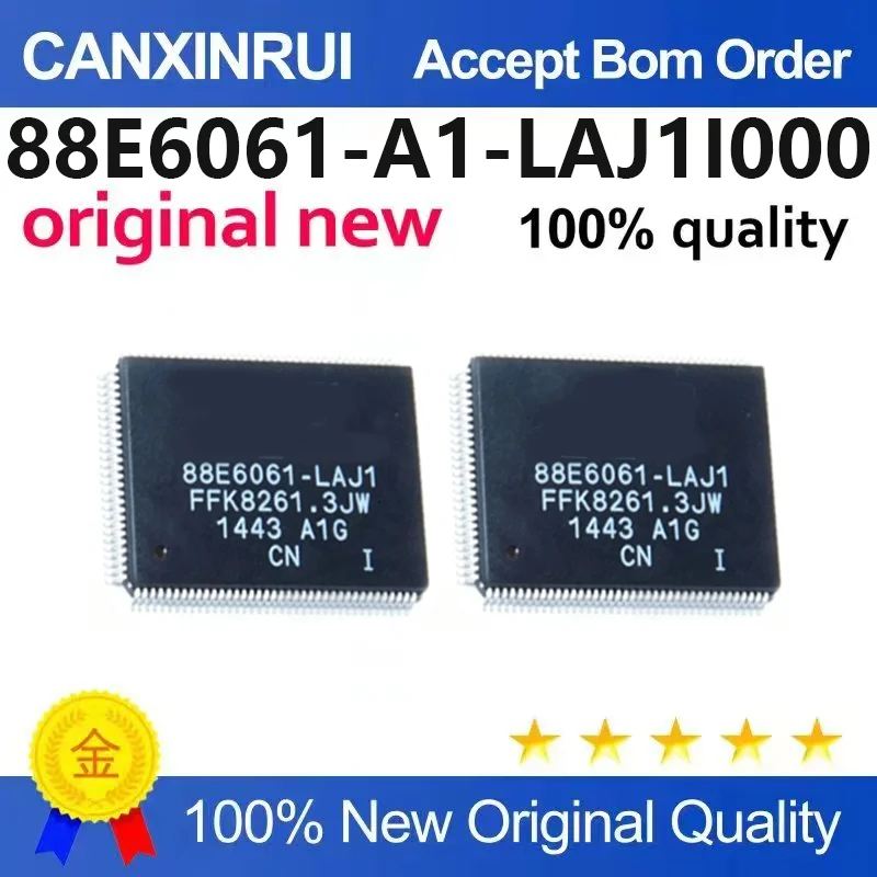 (5pcs-100pcs)Brand new original 88E6061-A1-LAJ1I000 TQFP128 Fast Ethernet Switch Chip
