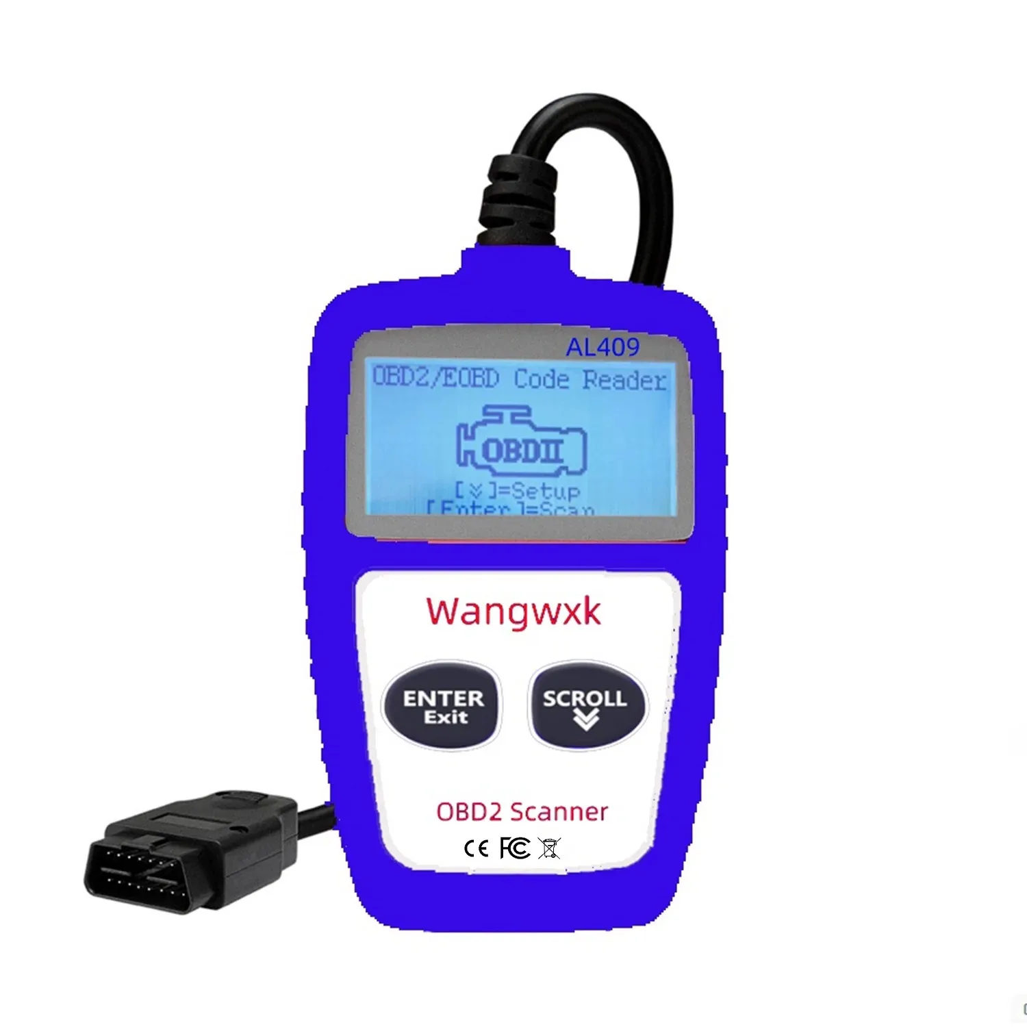 أداة تشخيص السيارات obd2 قارئ الرمز شاشة ديجيتال obd 2 الماسح الضوئي متعدد الوظائف رمز الخطأ إزالة 16 دبوس عالمي
