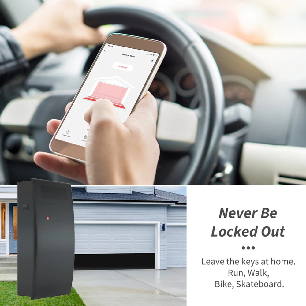 Imagem -05 - Controle Remoto Garagem Door Controller Wi-fi App Opener Controle de Voz Trabalhar com Alexa Google Home Tuya