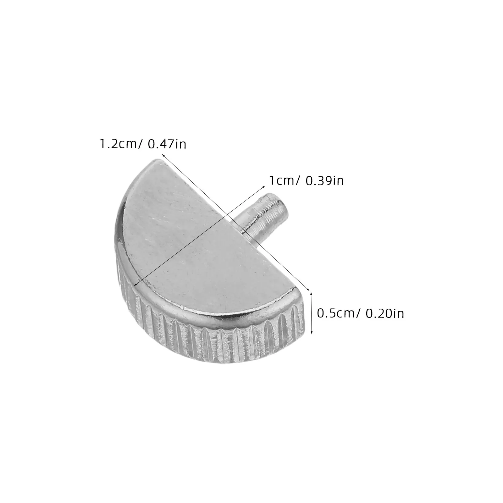 4Pcs Vernier Caliper Metal Half Moon Handle Adjustment Knob Precision Caliper Replacement Accessory Measuring Tool Upgrade