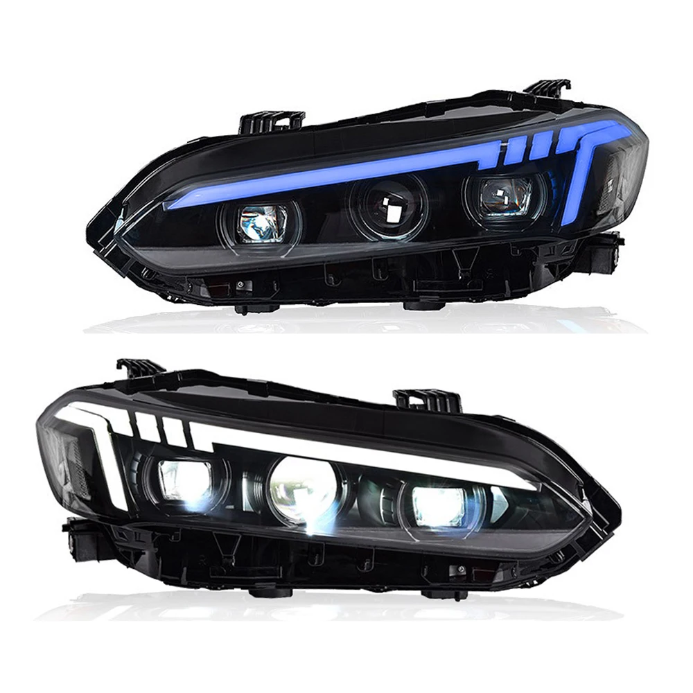 

Devil Eye Headlight for 2022-2026 Honda Civic 11th Gen LED Projector Sequential Headlights Triple Projectors RGB Lamp Assembly