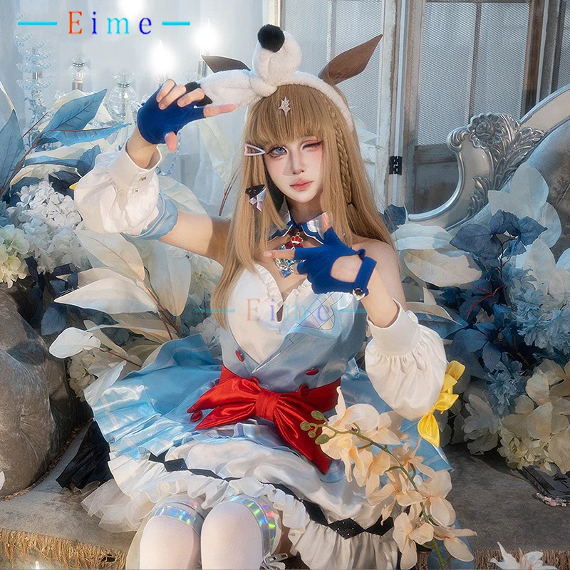 Game Pretty Derby Almond Eye Cosplay Costume Women Fancy Carnival Uniforms Halloween Party Suit Role Play Clothing Custom Made