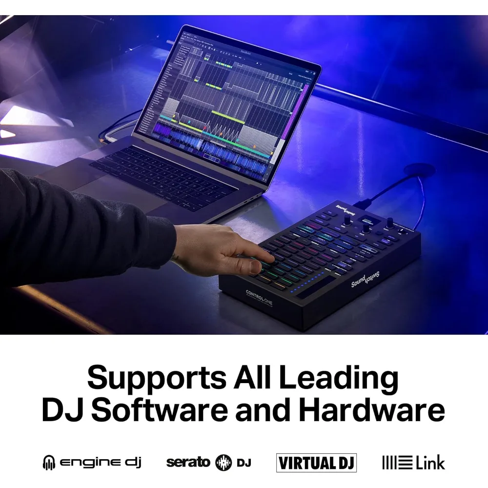 التحكم الأول - وحدة تحكم احترافية لإضاءة DMX DJ مع وصول برامج لمدة 3 أشهر وأضواء DMX