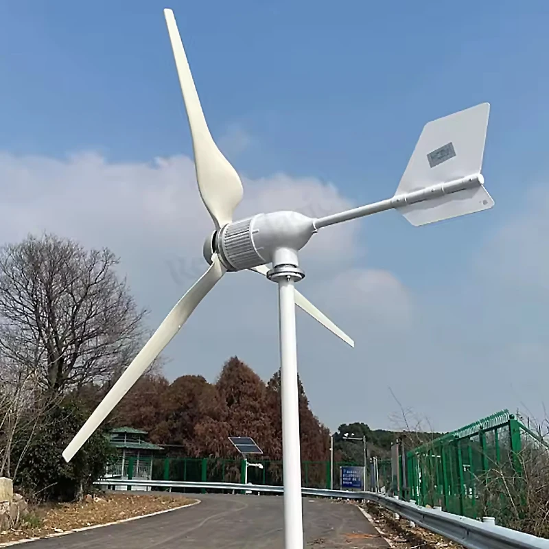 

6KW Electrical Horizontal Wind Turbine Generator 12V 24V 48V Three Phase High Efficiency Alternators for Home Appliance