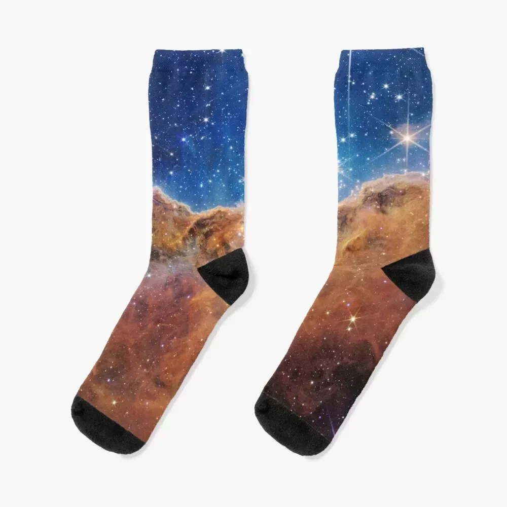 

Cosmic Cliffs | Carina Nebula | NGC 3324 (James Webb Space Telescope/JWST) Socks Non-slip christmas gift snow Man Socks Women's