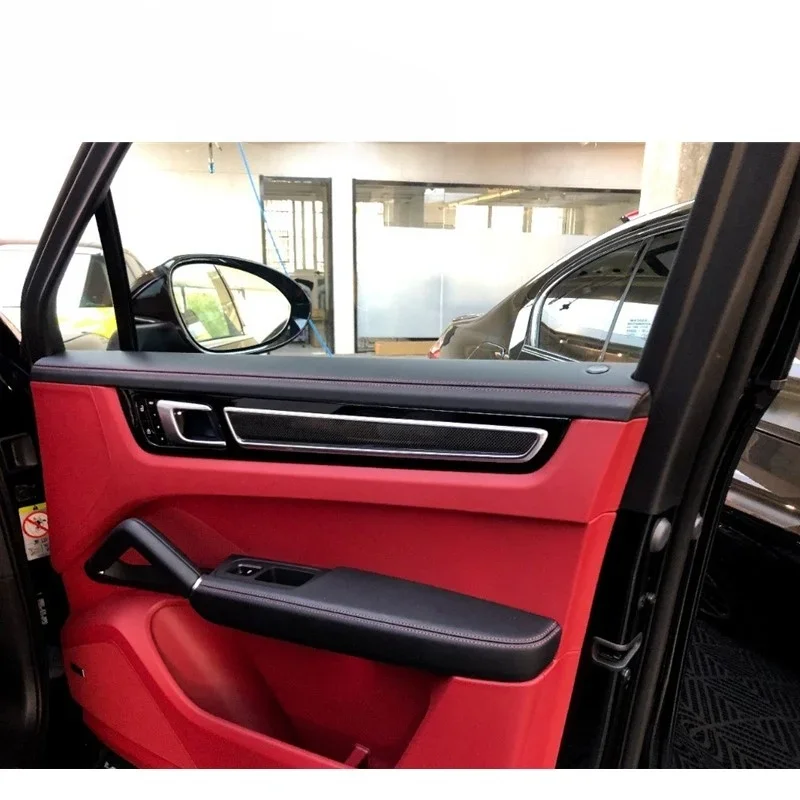 For High Quality Door Side Interior Carbon Fiber Car Interior Suitable For Porsche Cayenne 9y0