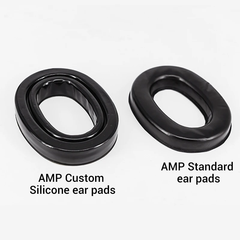 1 Pair Black FMA Replacement Earmuff for AMP Communication Tactical Headset Earseal Hygiene Kit Upgraded Gel Ear Pads