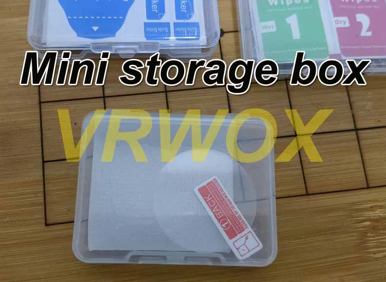 5Pcs PP Storage Box Mini Transparent Plastic Case Container Square Rectangle Packaging Box for Glass Protector Small Items