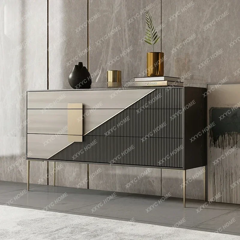 ZC minimalist entrance cabinet modern foyer entry decoration cabinet living room storage partition cabinet