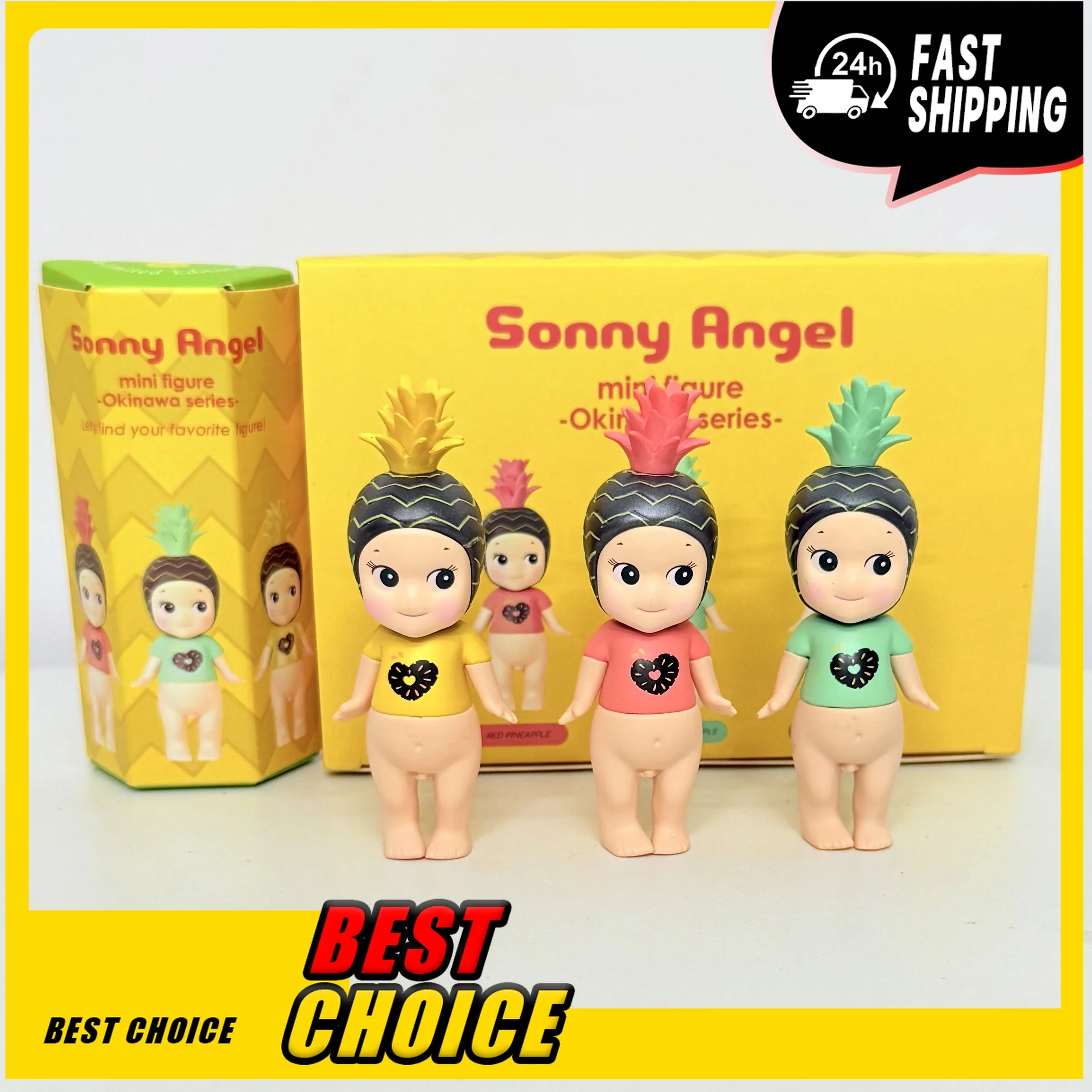 

Sonny Angel Okinawa Pineapple Blind Box Figure Cute Mini Doll Random 1PC Kawaii Anime Collectible Toy Gift for Kids Boys Girls