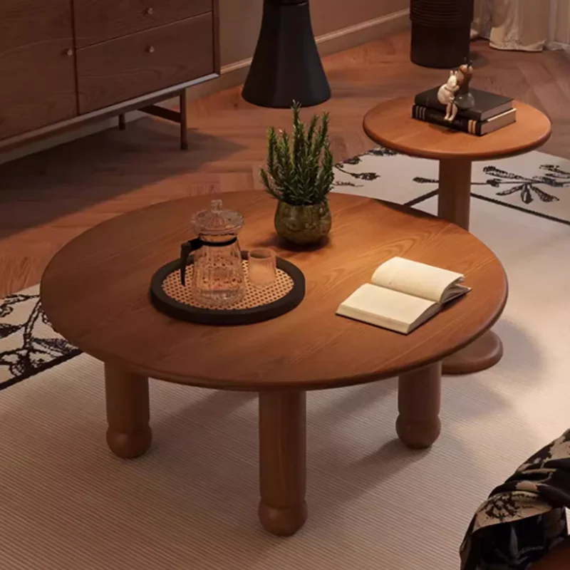 #Wabi Sabi Aesthetic Coffee Tables Japanese Mid Century Classic Retro Coffee Tables Unique Designer Mesa Centro Furniture