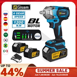 1200n. M Torque Brushless avvitatore elettrico a percussione 1/2 pollici avvitatore elettrico a batteria utensili elettrici per batteria Makita 18V