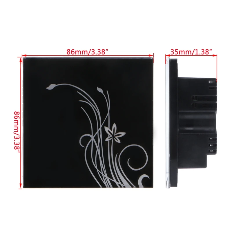 Wall Light for Touch Switch for Smart Home Automation Multi Function Glass Panel