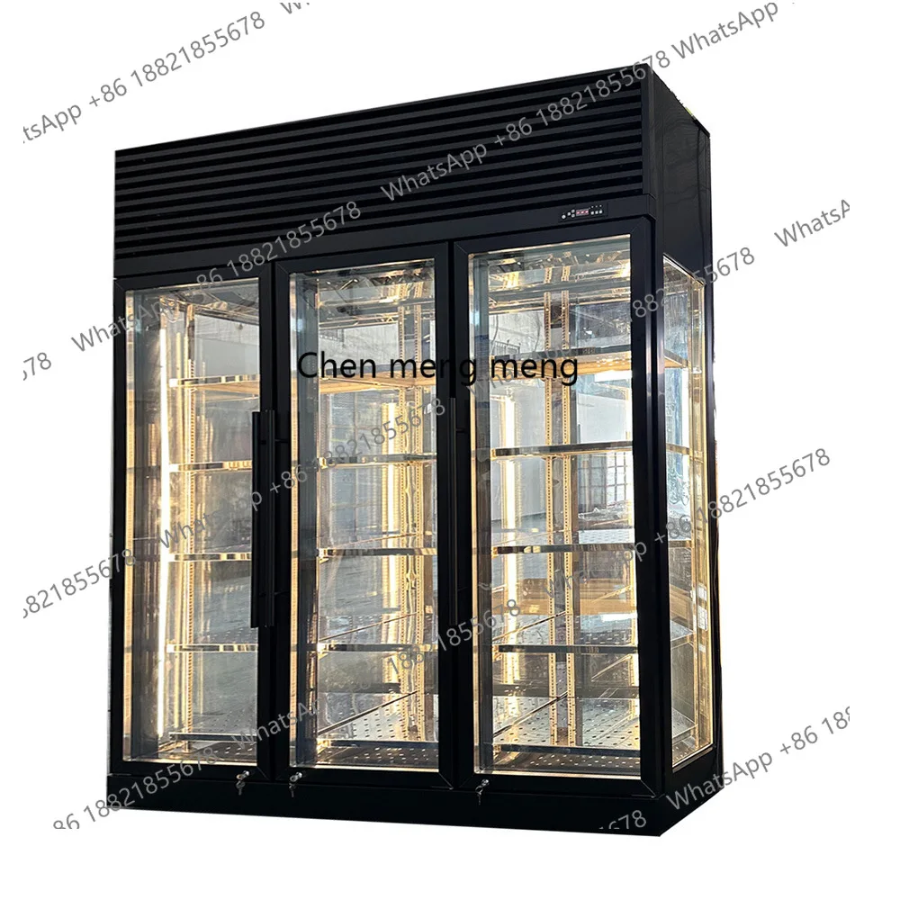 

Шкаф для мастурбации говядины двойного назначения для сухой и влажной говядины Коммерческий шкаф для замороженной говядины, глубоководной рыбной кислоты Стеклянный шкаф-витрина