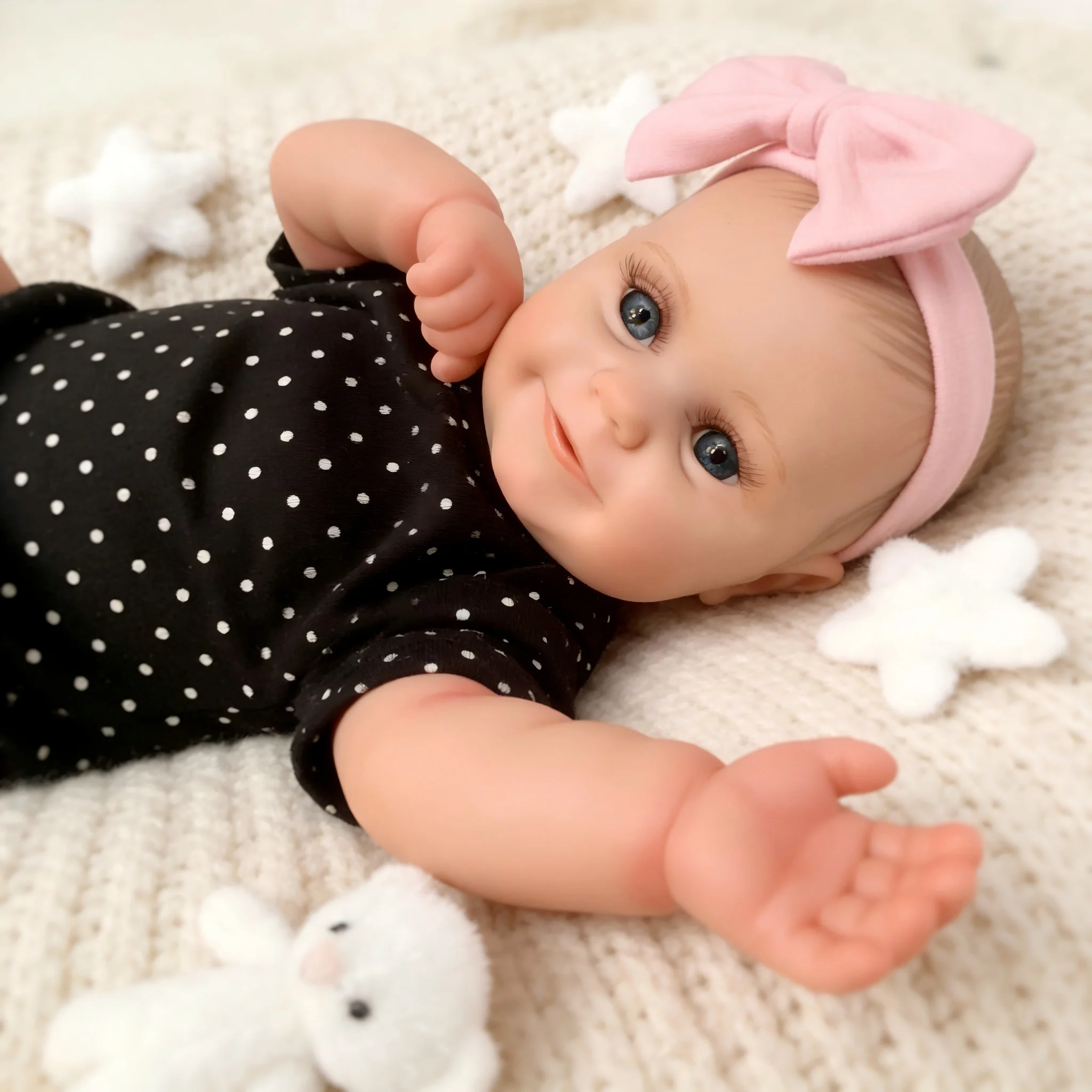 18-Inch Reborn Baby Dolls  - Realistic Newborn, Soft Weighted  Body, Adorable Poseable Real Life Doll– Gift for Kids Age 3+