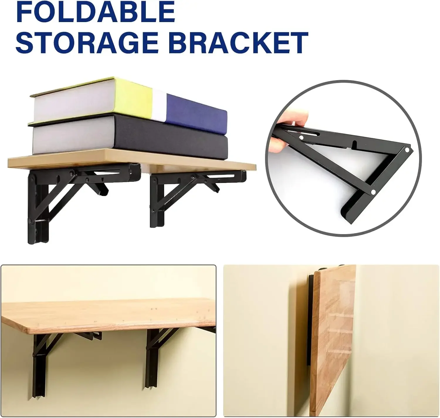 multiple-sizes-folding-shelf-brackets-heavy-duty-collapsible-triangle-shelf-bracket-space-saving-for-bench-table-with-screws