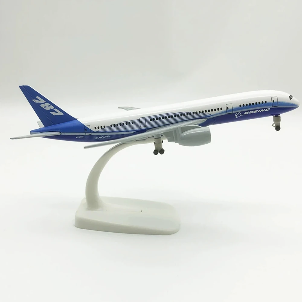 

20 см самолет Boeing 787 прототип с шасси B787 модель самолета из сплава игрушка для детей подарочная коллекция украшения