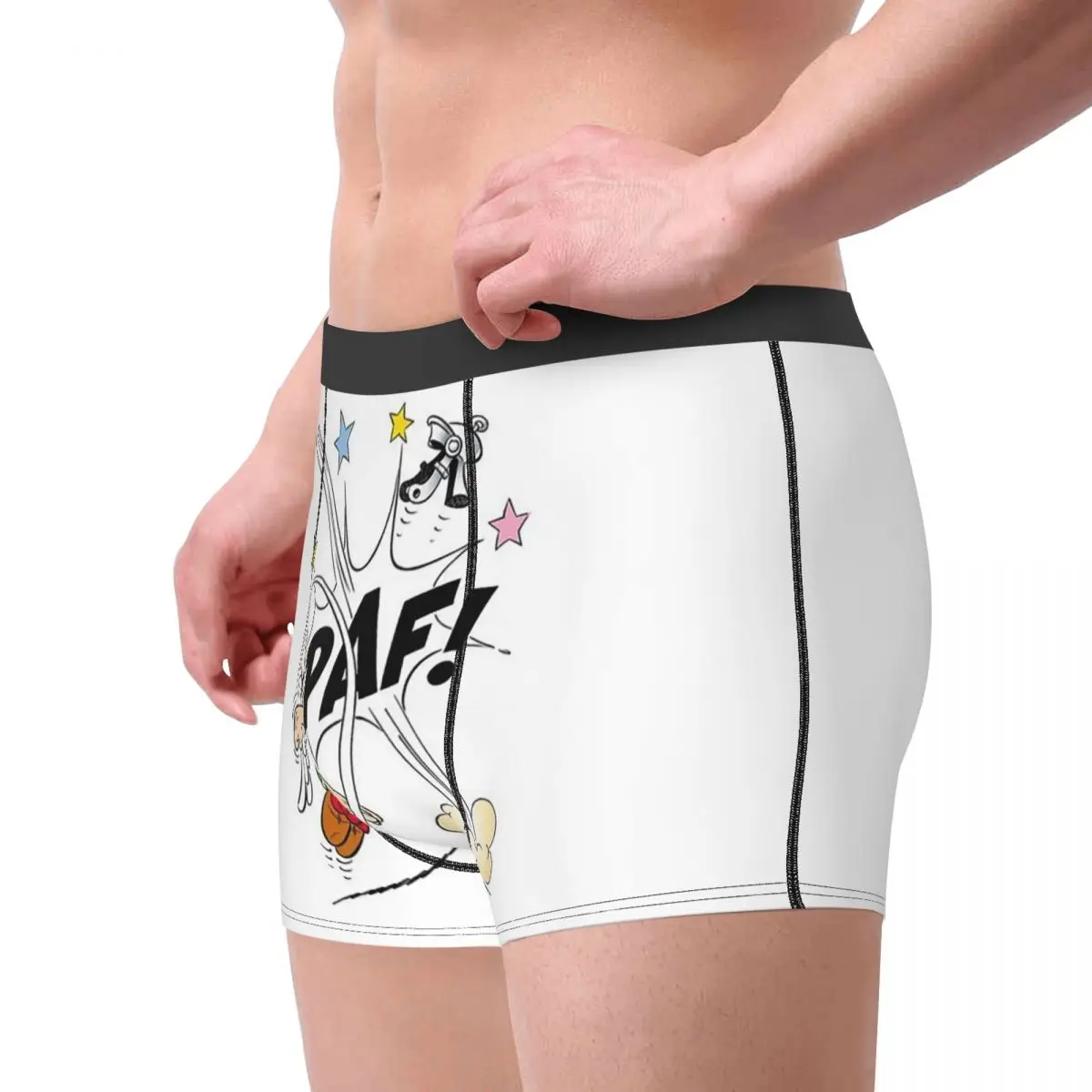 الملاكم السراويل السراويل أستريكس وأوبليكس أستريكس (15) سراويل داخلية للرجال ملابس داخلية جيدة التهوية لهدايا أوم رجل صديقها