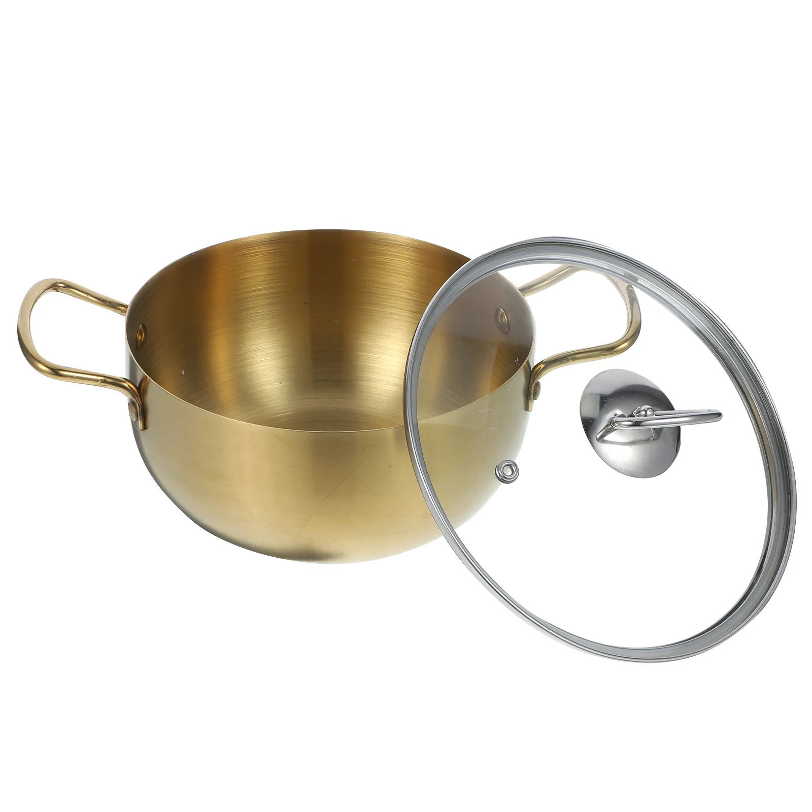 

1 комплект, многофункциональная кастрюля с антипригарным покрытием, кастрюля для приготовления лапши из нержавеющей стали, легко чистящаяся портативная конструкция для домашней кухни, кастрюля