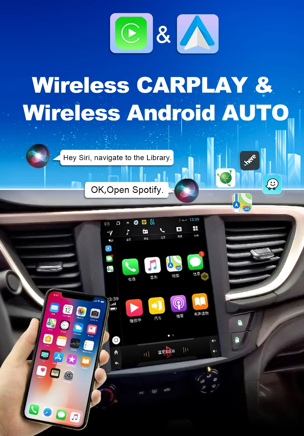 9,7 Zoll qled für Subaru xv Förster 2011-2016 Autoradio Android 14 4g WLAN Carplay Stereo 2 Din kein DVD-Player GPS-Navigation – Detail 13