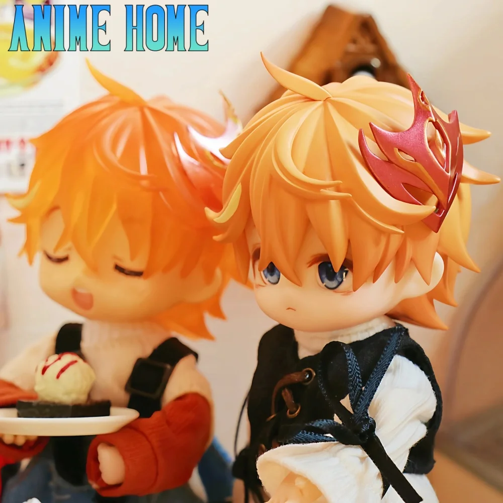 

BJD Head Shell Game Genshin Impact Tartaglia Handmade OB11 OB22 Hair Plate Mask Paint Detachable Toy Model Cosplay