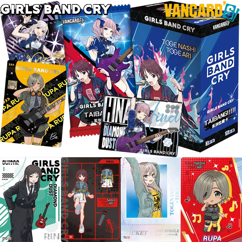 

Genuine VANCARD'S Girls Band Cry Collection Cards for Kid Anime Youth Dream Inspirational Music Commemorative Cards Holiday Gift