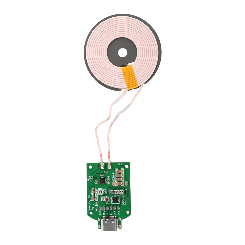 Transmetteur de charge sans fil haute puissance, technologie universelle, entrée DC5V, 9V, 12V, interface de type C, 15W