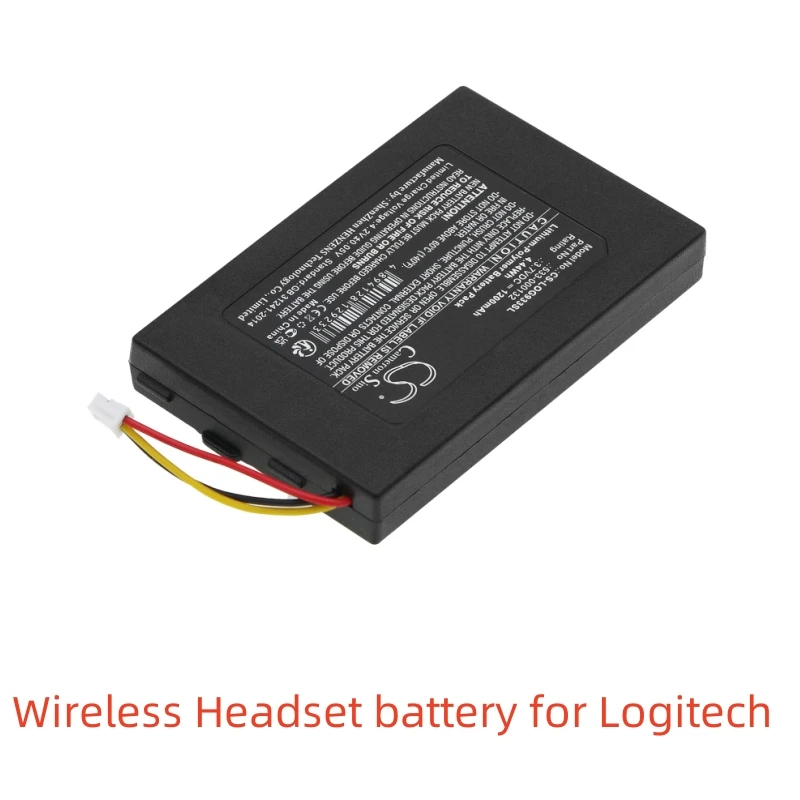 Li-Polymer Wireless Headset battery for Logitech,3.7V,1200mAh,G933,G533,G935,533-000132