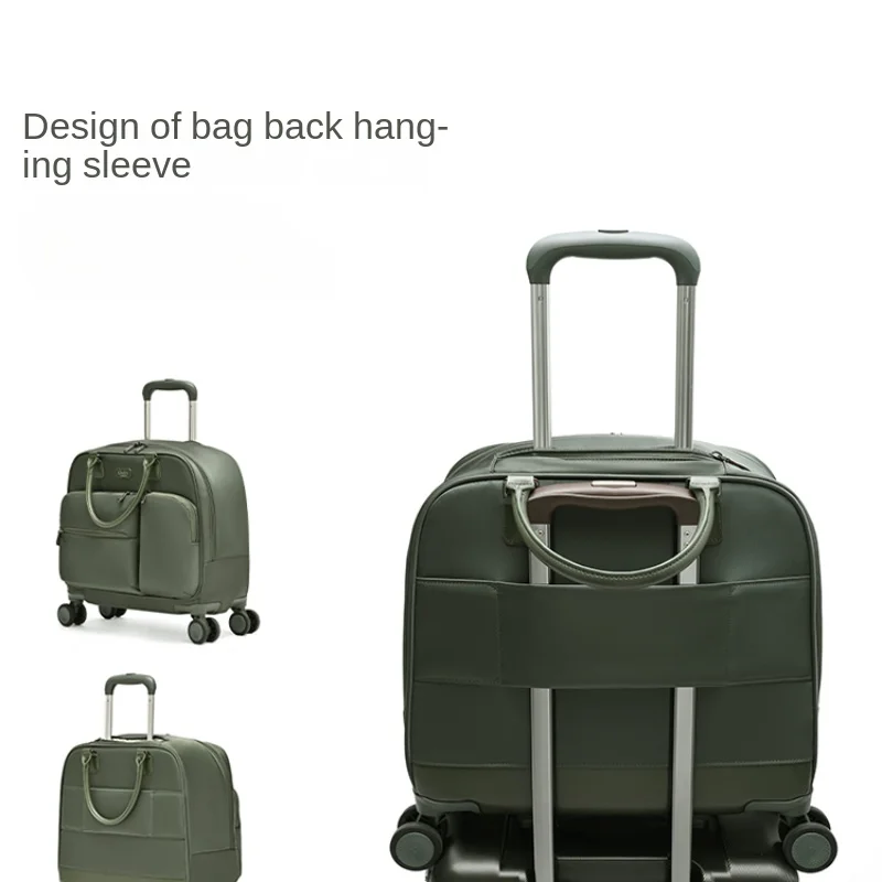 16 inch portable trolley bag 18 travel bag women's lightweight and durable suitcase small boarding suitcase