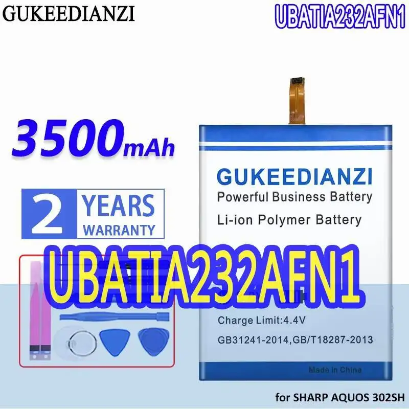 

Долговечный аккумулятор UBATIA232AFN1 для мобильного телефона Sharp Aquos 302SH 3500 мАч большой емкости
