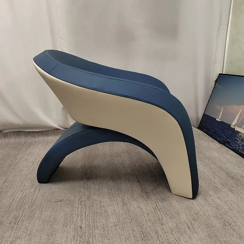 Designer creative living room study balcony leisure sofa chair light luxury modern Internet celebrity reception negotiation