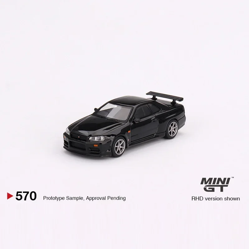 

МОДЕЛИ TSM MINIGT # Модель автомобиля из сплава Nissan Skyline Skyline GT-R R34 V-Spec 570 1:64