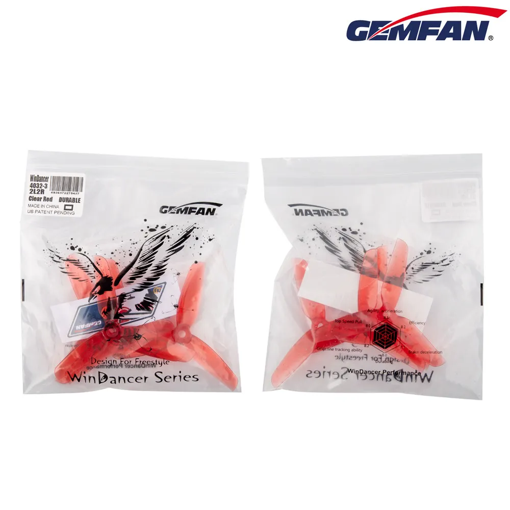 Gemfan WinDancer 4032 4-Zoll 3-Blatt-Propeller 3,12g 5mm Schaft für 4" FPV Freestyle Drohne CW CCW – Detail 12
