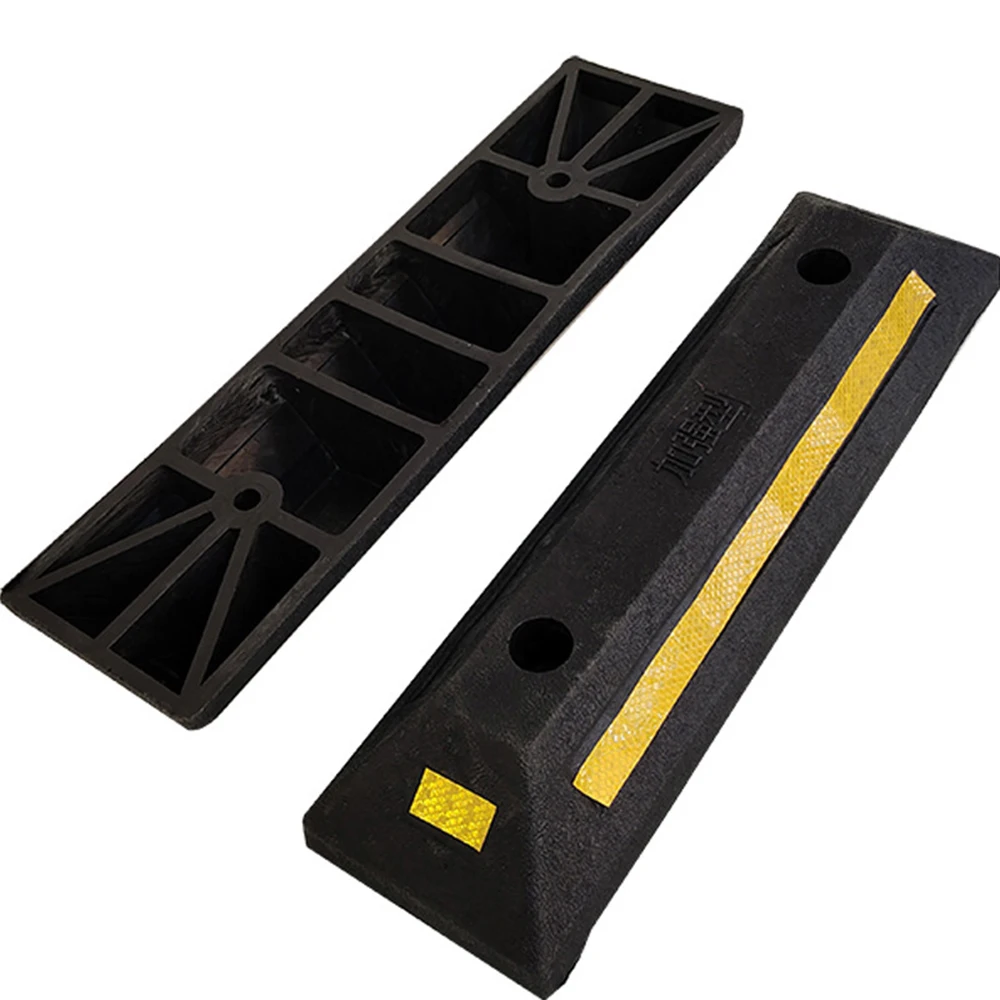 Parking gear Car tire brake Parking safety stake Reverse safety gear Reflective wheel stop block Road signs 53x14x9cm 1 Pcs