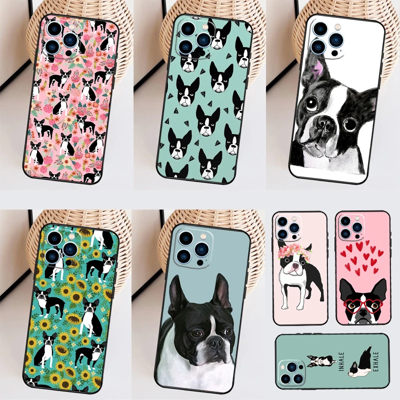 Boston Terrier Dog Case For Samsung Galaxy M14 M34 M54 M13 M53 M56 M52 M32 M16 M11 M21 M31 M35 M12 M15 M36 M55