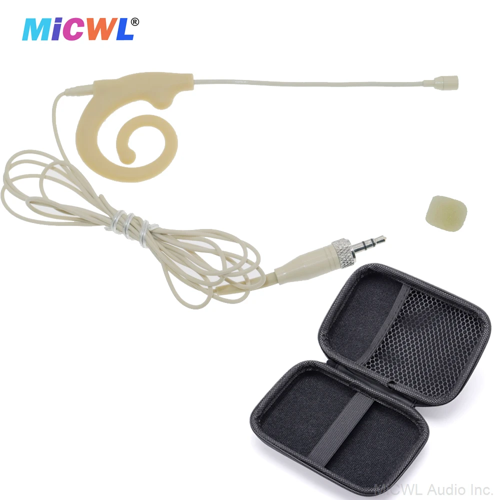 Sennheiser G2 G3 G4 Bodypack 3.5mm 스테레오 잭 이어셋 교수형 HeadMic 용 HM680 달팽이 디자인 마이크