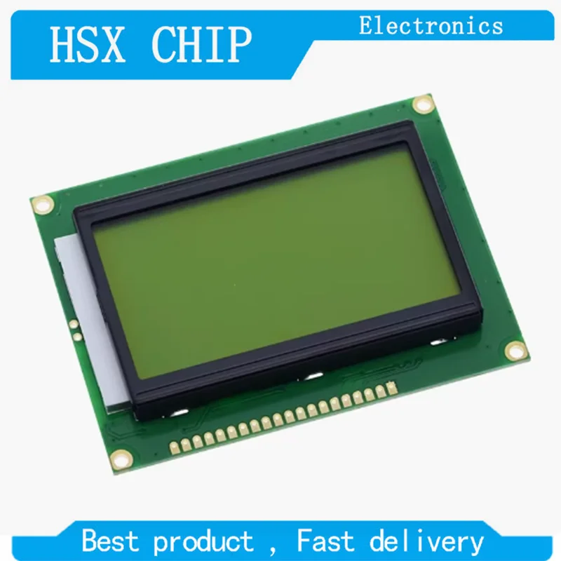 128*64 DOTS LCD Module 5V Blue Yellow Green Screen 12864 LCD with Backlight ST7920 Parallel Port LCD12864