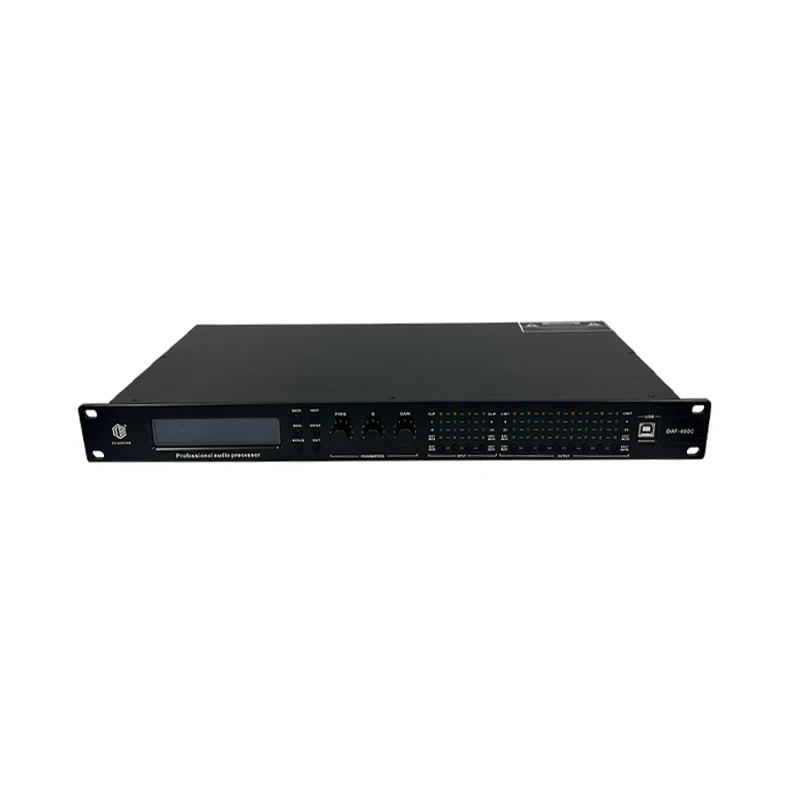 Professional Digital Audio Processor With FIR Function 4 In 8 Out Metal Shell