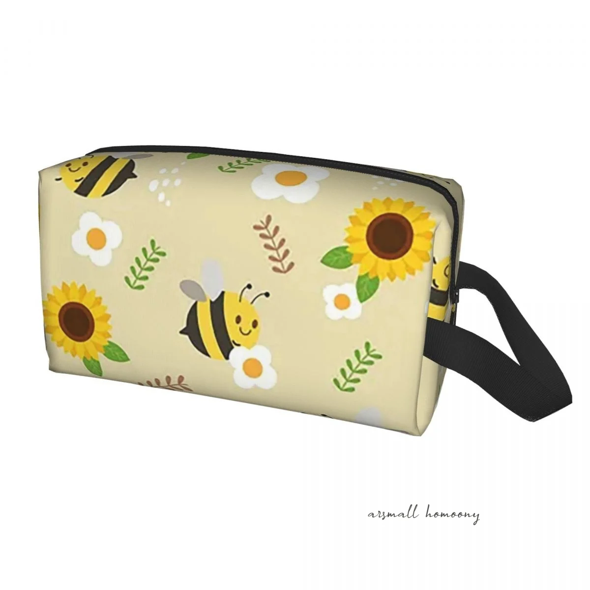 Honey Large Capacity Travel Makeup Pouch Portable Waterproof Toiletry Bag Storage Bag