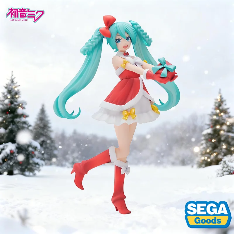セガ純正-spm-初音ミク-クリスマス-2022-アニメ-セクシー-キュート-ガール-アクションフィギュア-おもちゃ-コレクション-装飾品-大人用-子供用