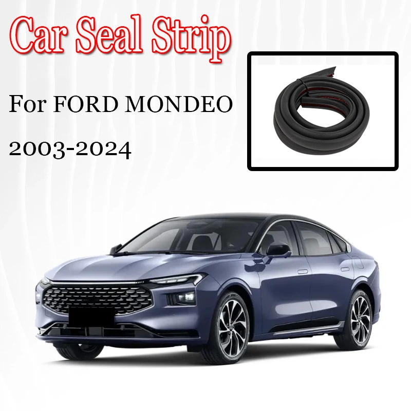 Car Door Seal Strip Rubber Noise Insulation Weatherstrip Soundproof Car Seal Strong Adhesive For Mondeo Edge Everest 2000-2024