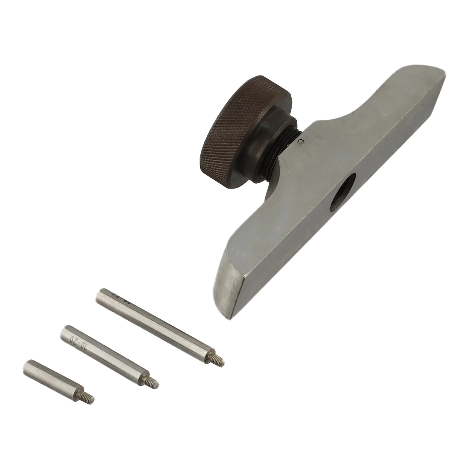Depth Gage Base for Dial Indicator with Secure Threaded Clamp and Extension Rods for Precise Depth Measurement Tasks