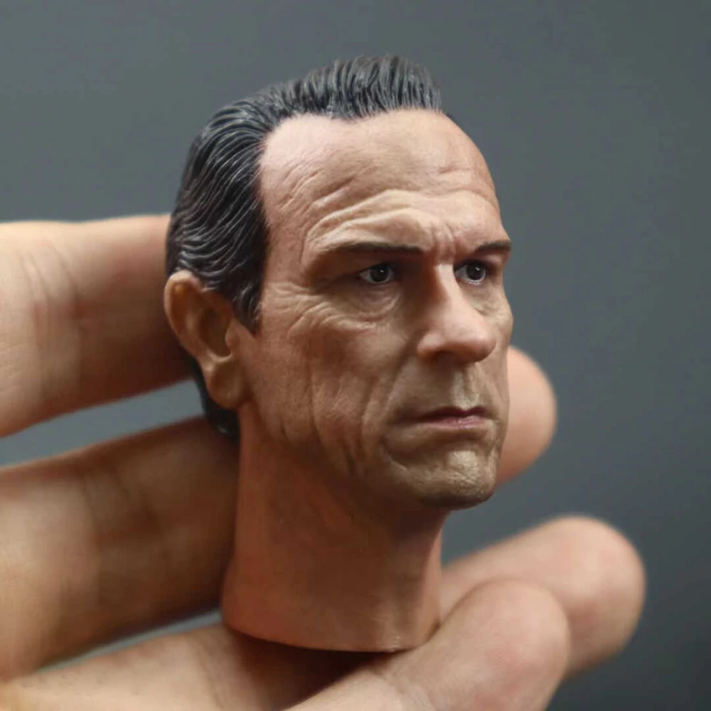 For Sale 1/6th Man Guy Tommy Lee the Jones Head Sculpt Carving Black Toys Model For 12