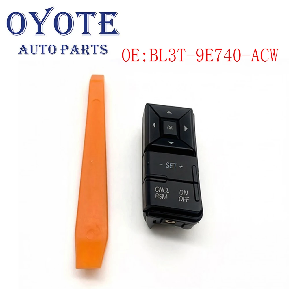

OYOTE Cruise Switch Multifunction Steering Wheel Switch Volume Button Switch For Ford F-150 BL3T-9E740-ACW BL3T9E740ACW