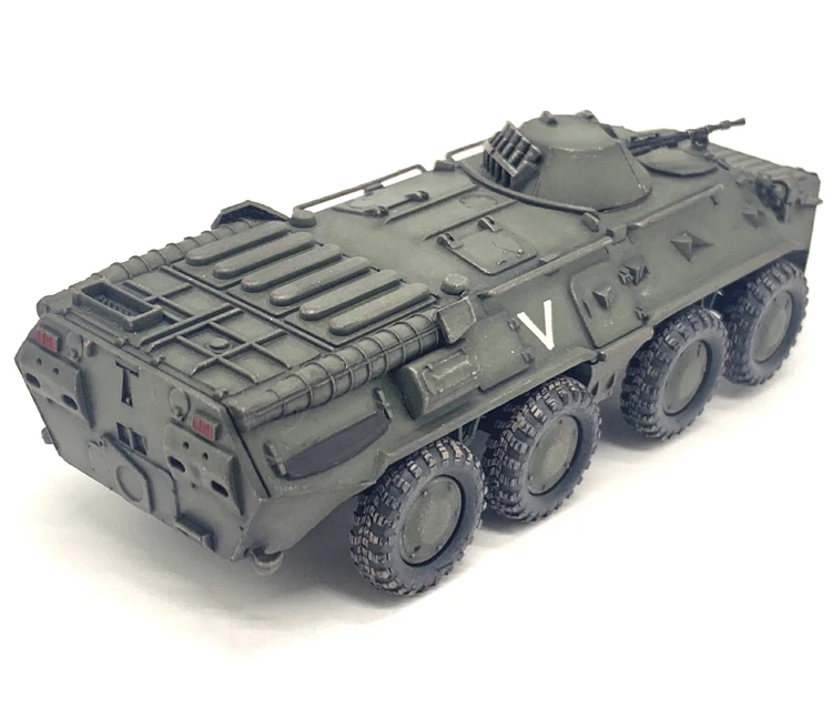 Fine 1:72 Russian BTR80 armored vehicle BTR-80A transport vehicle model  Finished product collection model