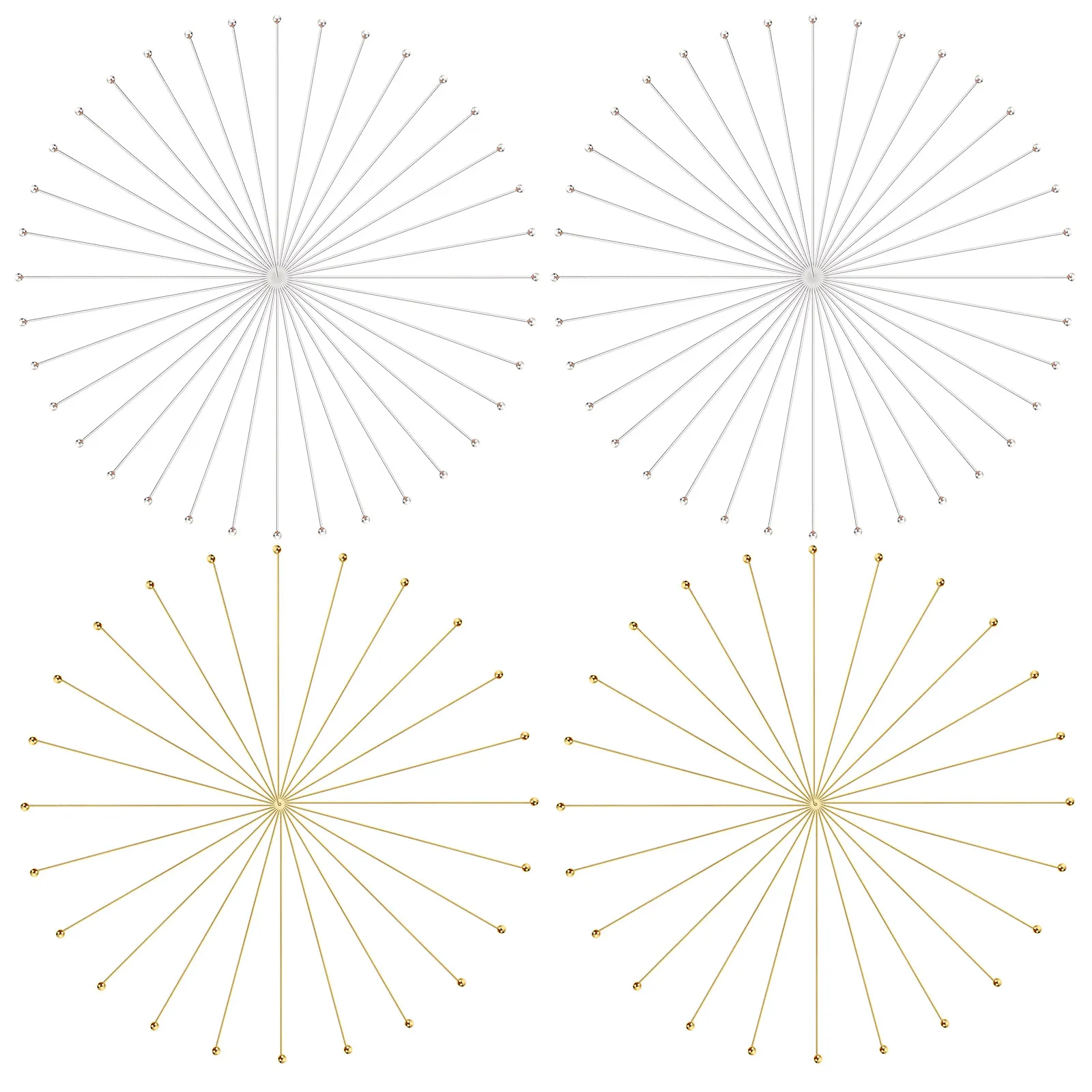 

Штифты с круглой шариковой головкой, премиум-класса, металлические, для изготовления ювелирных изделий, для рукоделия, для создания серег, подвесок, фурнитура для ожерелий