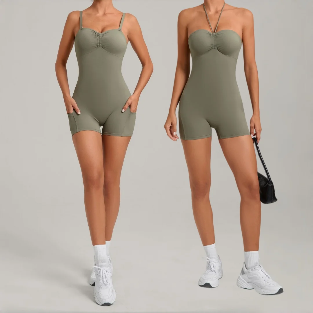 

Женский персиковый комбинезон для йоги, несколько стилей, цельный костюм для фитнеса, спортивная одежда для бега, тренировок, спортивная одежда для спортзала